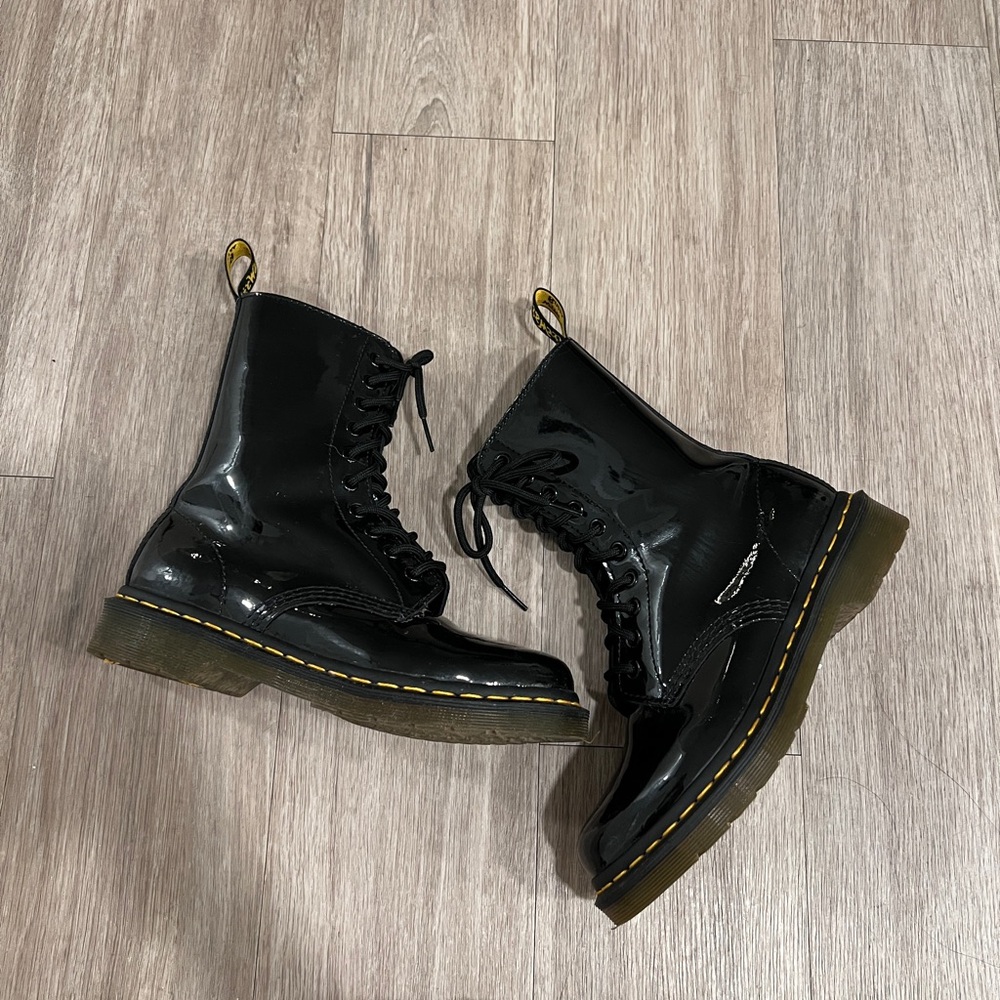 Dr. Martens Women’s Patent Leather Boots - Picture 11 of 16
